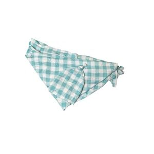 Little Sleepies Kids Gingham Pajama Sleep set‎ Turquoise White Bamboo